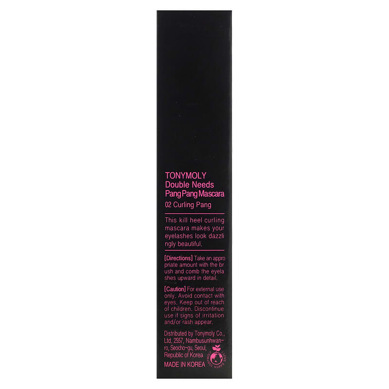 Tony Moly, Double Needs Pang Pang Mascara, 02 Curling Pang, 0.42 oz (12 g)