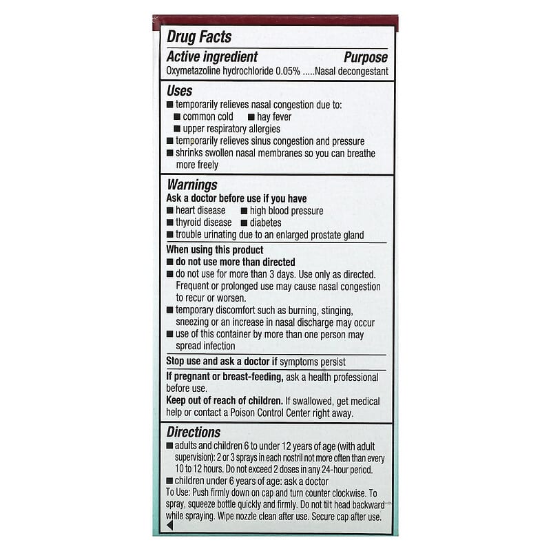 Afrin, Severe Congestion Nasal Spray, 1.2 fl oz (15 ml)