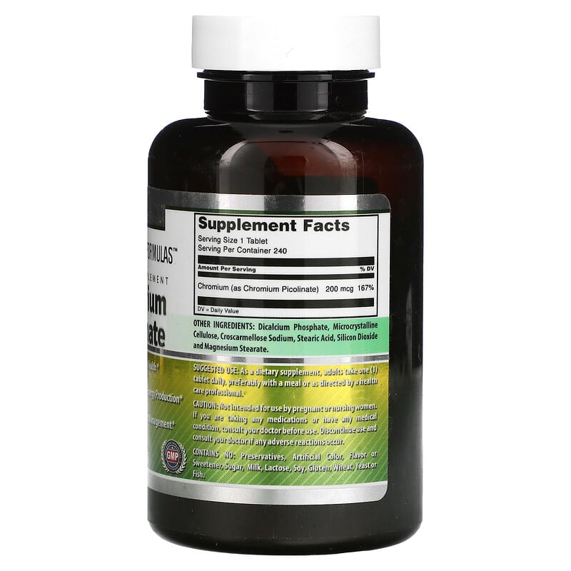 Amazing Nutrition, Chromium Picolinate, 200 mcg, 240 Tablets