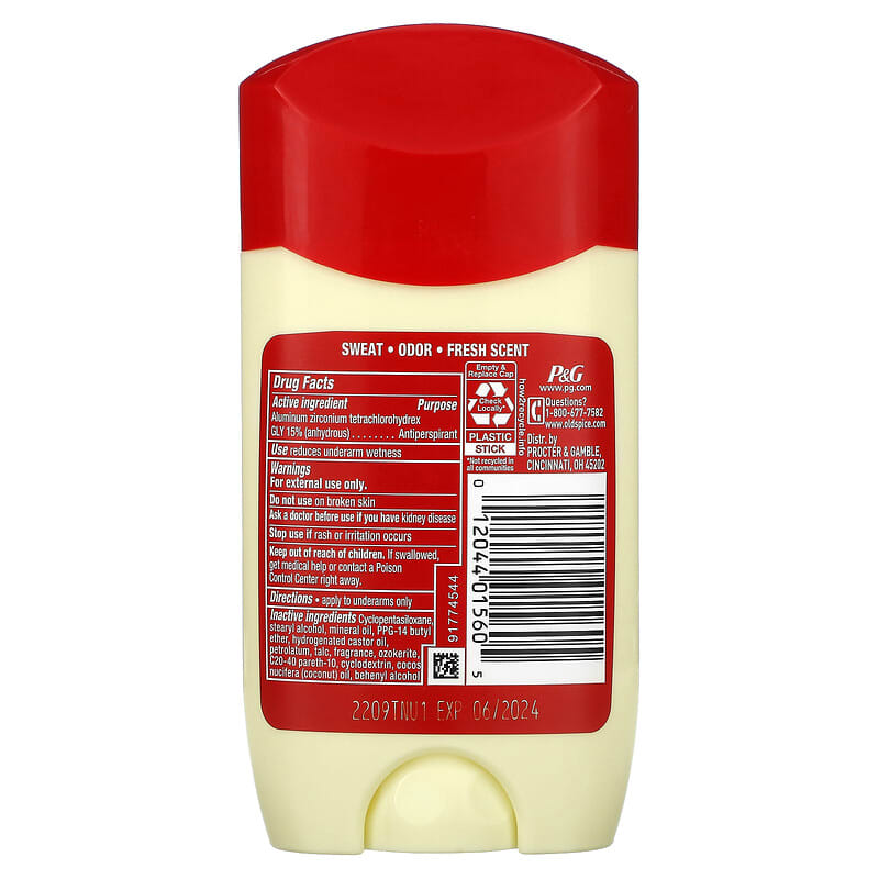 Old Spice, Anti-Perspirant & Deodorant, Fiji with Palm Tree, 2.6 oz (73 g)