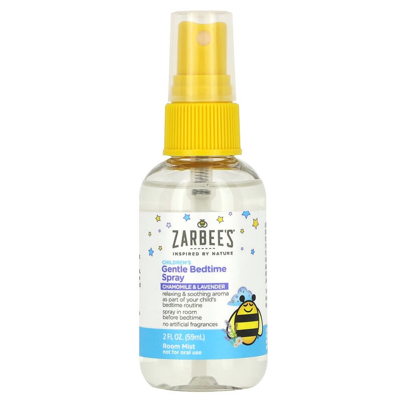 Zarbee's, Children's Gentle Bedtime Spray, Chamomile & Lavender, 2 fl oz (59 ml)