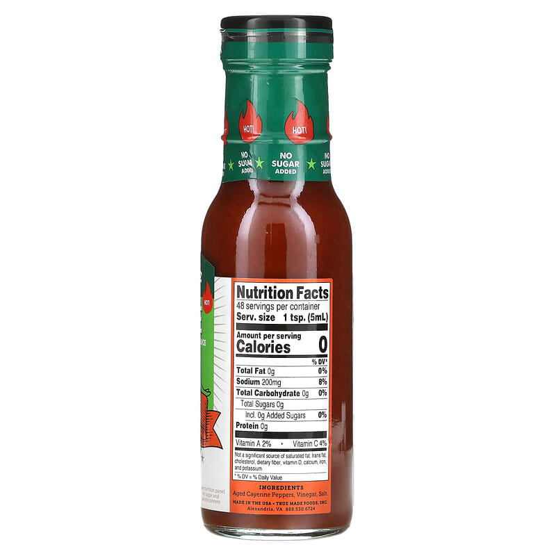 True Made Foods, Cayenne Hot Sauce, Serious Heat, 8 fl oz (236 ml)