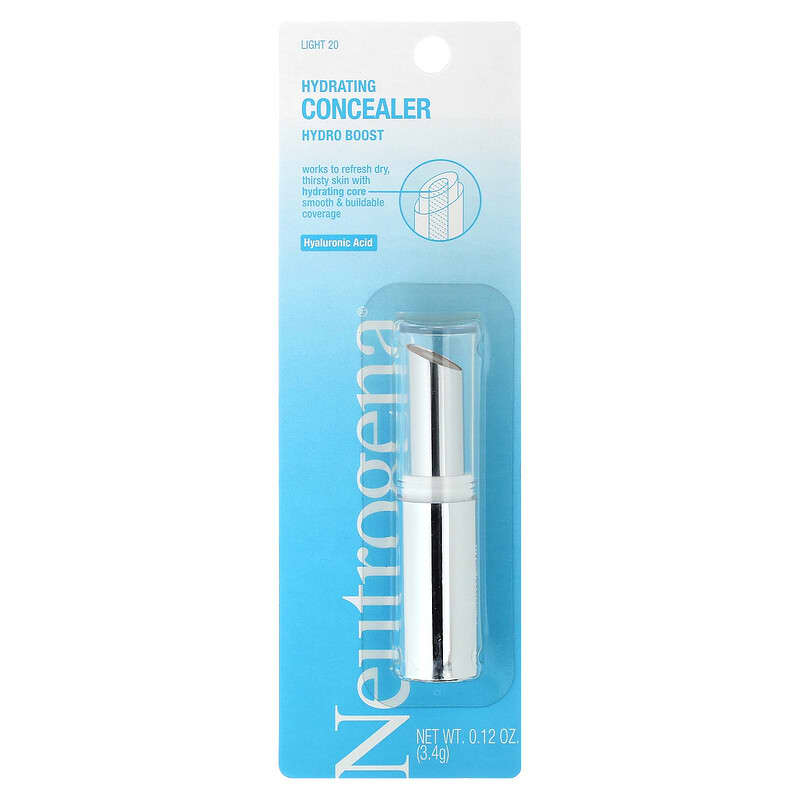 Neutrogena, Hydro Boost Hydrating Concealer, Light 20, 0.12 oz (3.4 g)