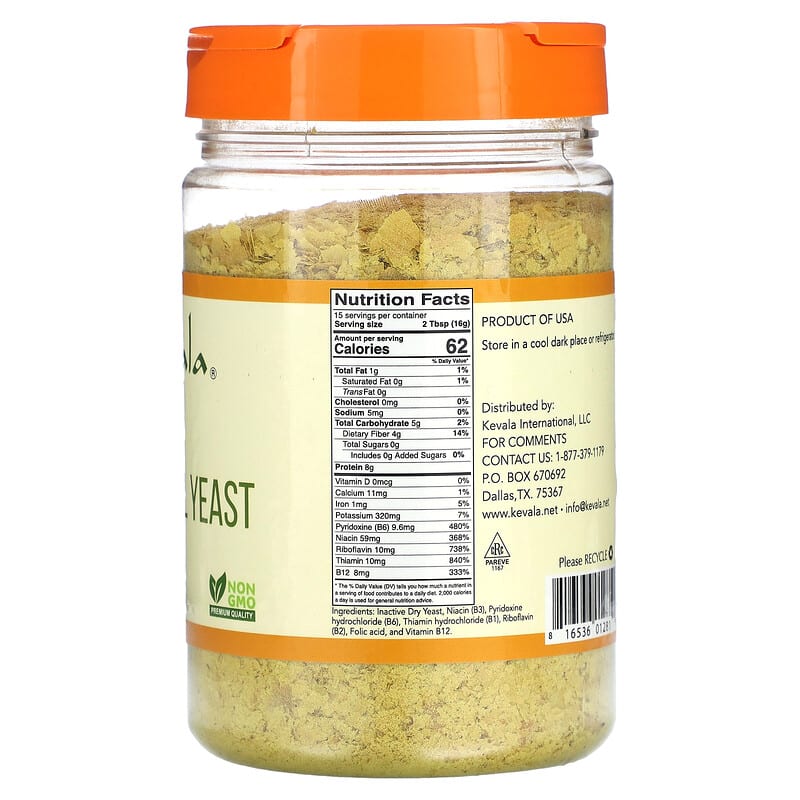 Kevala, Premium Nutritional Yeast, Large Flake, 8.5 oz (240 g)