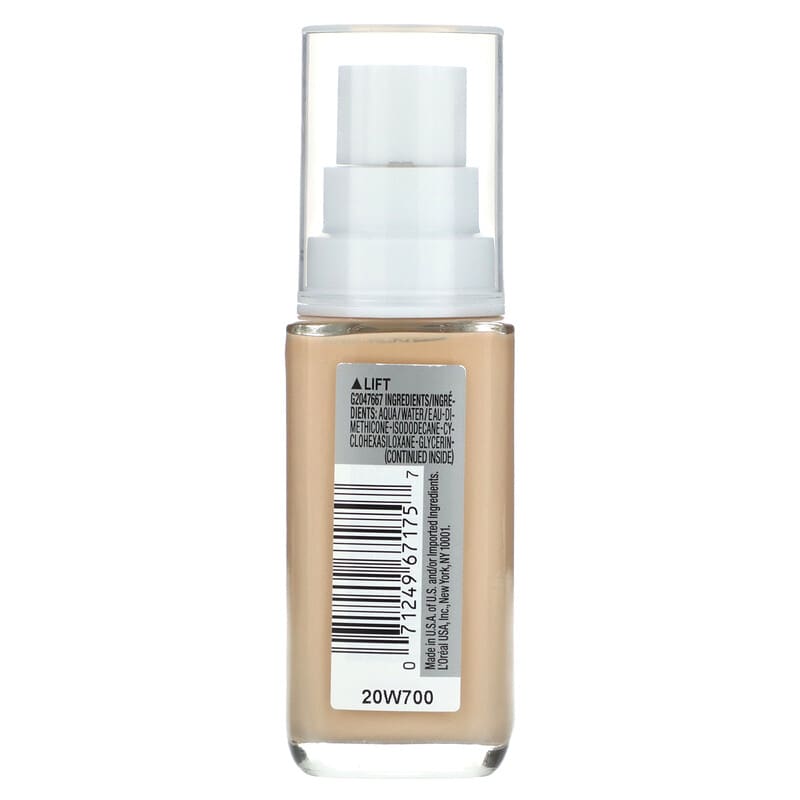 L'Oréal, True Match, Super-Blendable Foundation, W2 Warm Light, 1 fl oz (30 ml)