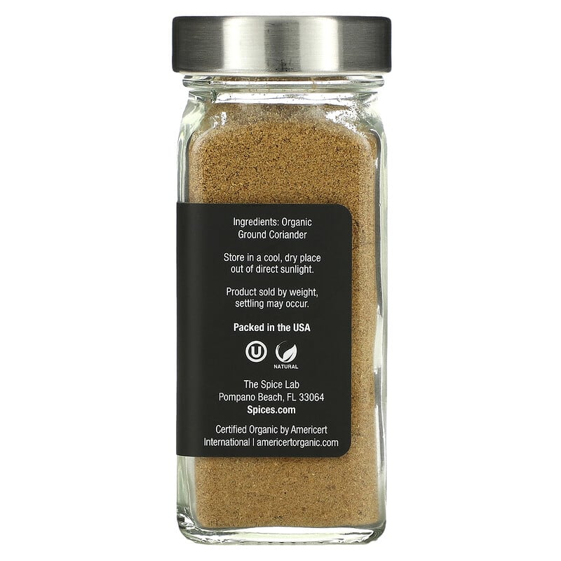 The Spice Lab, Organic Ground Coriander, 1.8 oz (51 g)