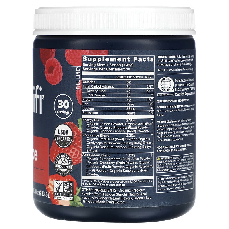 Organifi, Original Red Juice, Caffeine Free, 10 oz (283.5 g)