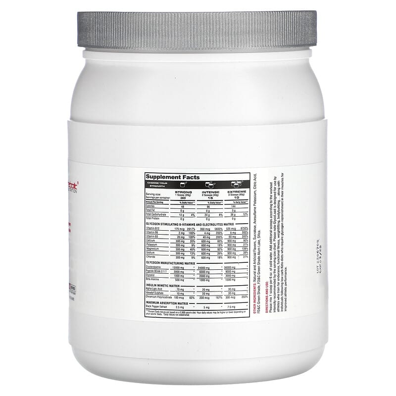 Metabolic Nutrition, GlycoLoad, Green Apple, 600 g