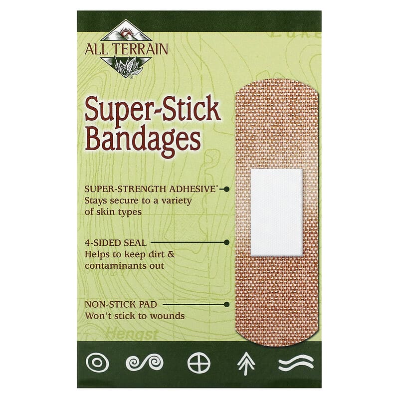 All Terrain, Super-Stick Bandages, 20 Bandages