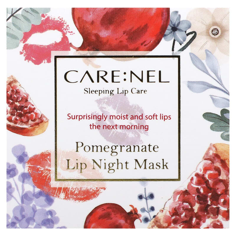 Care:Nel, Sleeping Lip Care, Lip Night Mask, Pomegranate, 0.81 oz (23 g)