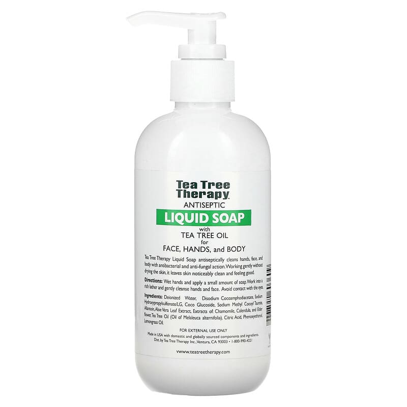 Tea Tree Therapy, Antiseptic Liquid Soap, With Tea Tree Oil, 8 fl oz (236 ml)