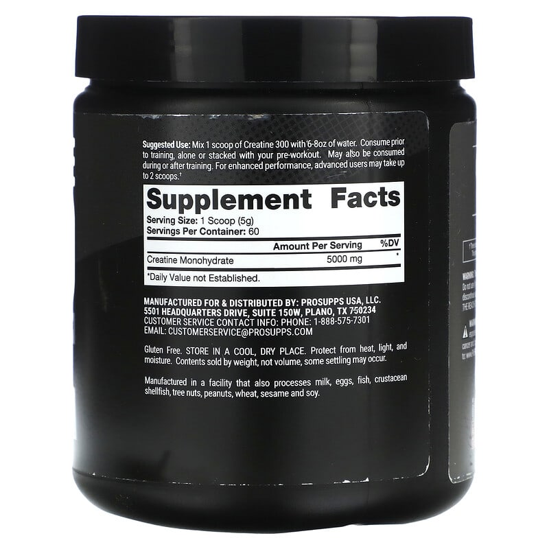 ProSupps, Creatine 300, Unflavored, 5,000 mg , 10.58 oz (300 g)