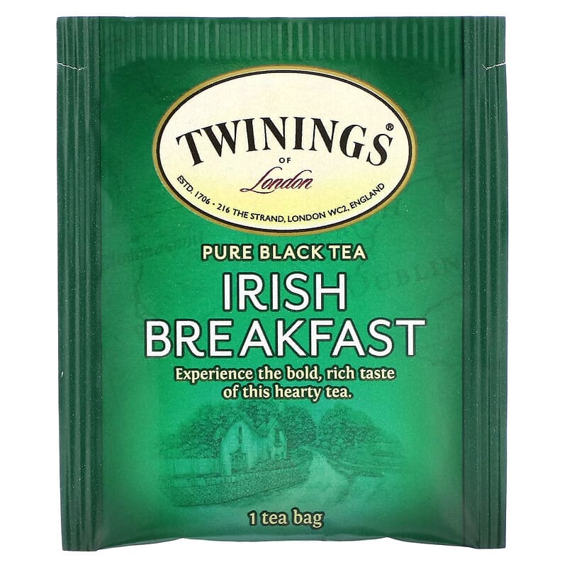 Twinings, Pure Black Tea, Irish Breakfast, 50 Tea Bags, 3.53 oz (100 g)