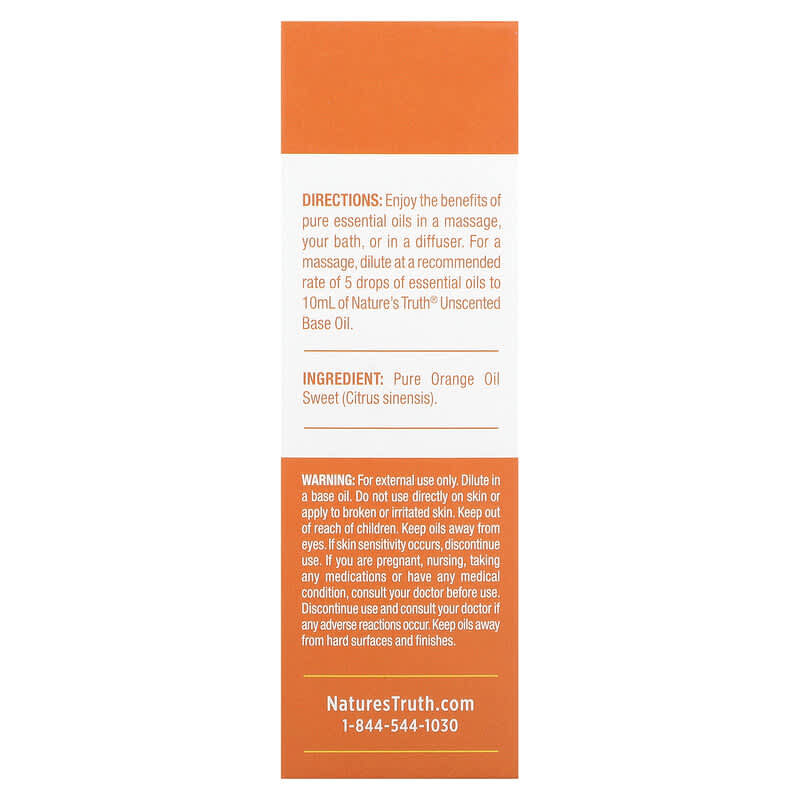 Nature's Truth, Pure Essential Oil, Vitalizing Orange Sweet, 0.51 fl oz (15 ml)