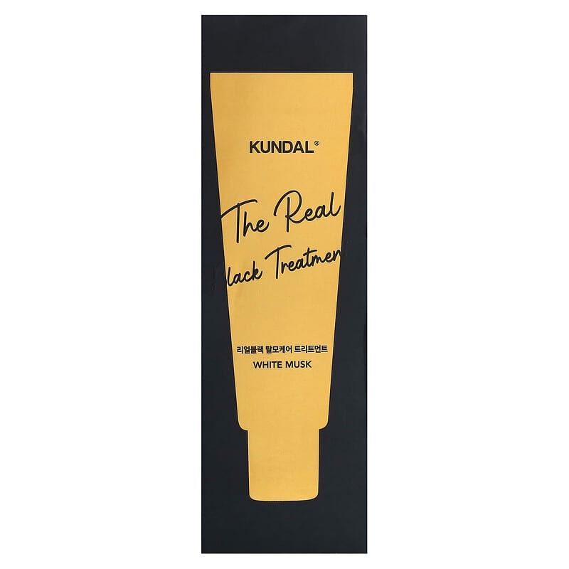 Kundal, The Real Black Treatment, White Musk, 5.07 oz (150 ml)