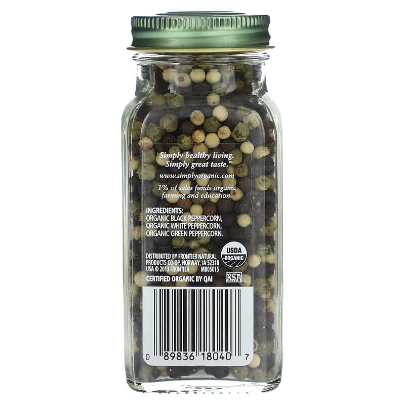 Simply Organic, Peppercorn Medley, 2.93 oz (83 g)