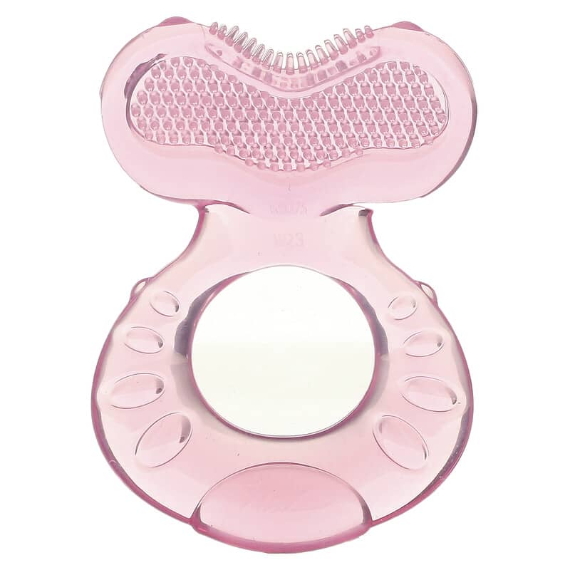 Nuby, Teethe Eez, Soothing Teether, 3+ Months, Pink, 2 Piece Set