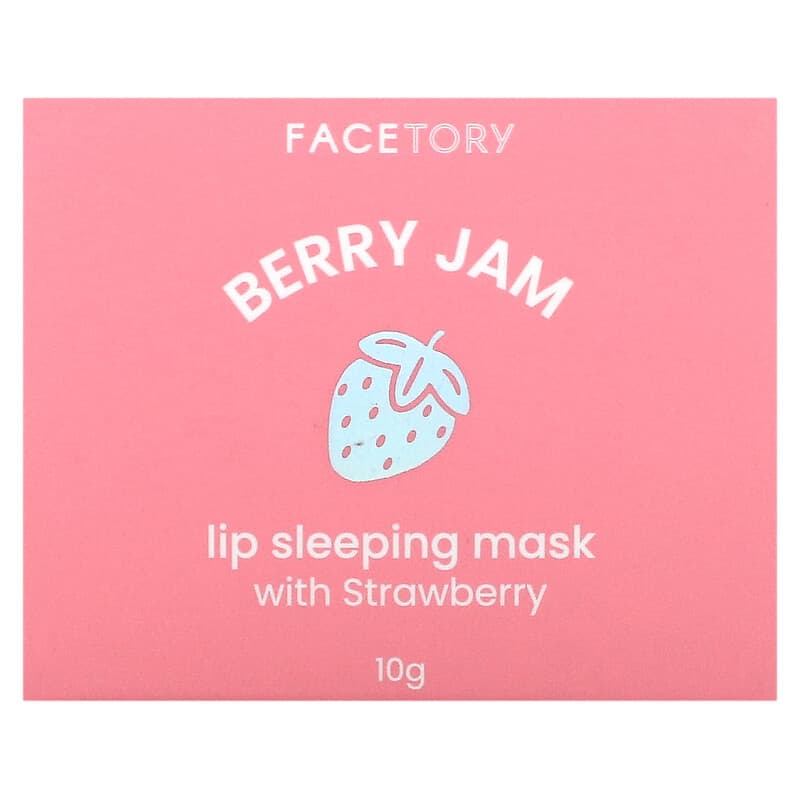 FaceTory, Berry Jam Lip Sleeping Beauty Mask, Strawberry, 10 g