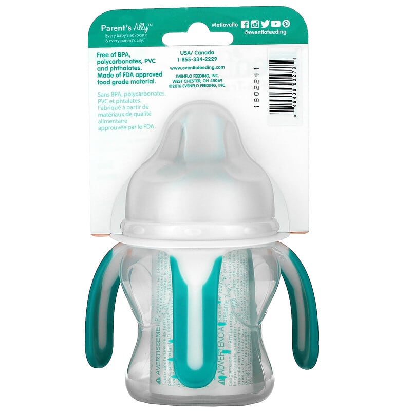 Evenflo Feeding, Soft-Flo Trainer, 6M+, Green, 5 oz (150 ml)