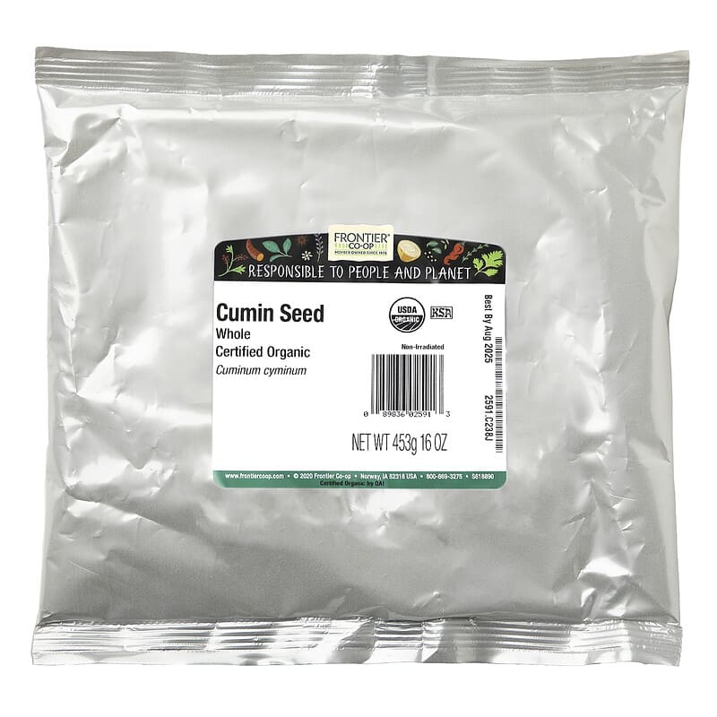 Frontier Co-op, Whole Cumin Seed, 16 oz (453 g)