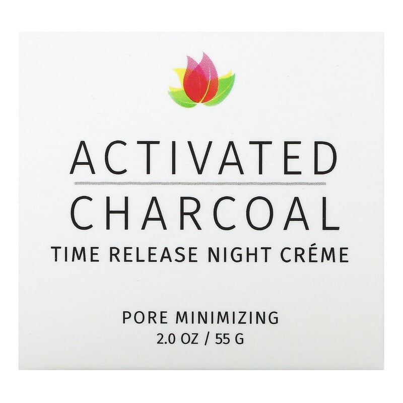 Reviva Labs, Activated Charcoal, Time Release Night Créme, 2 oz (55 g)