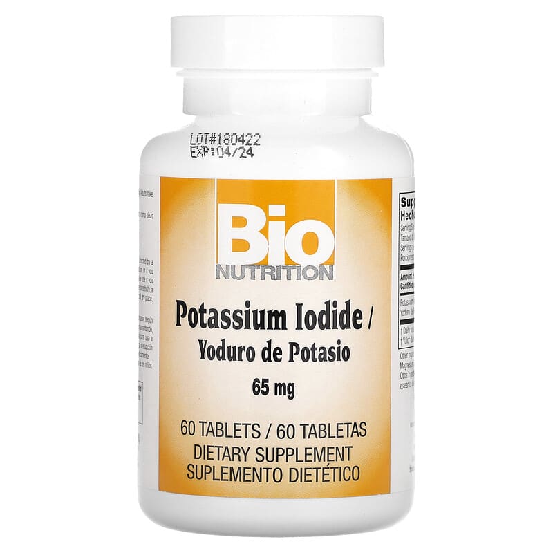 Bio Nutrition, Potassium Iodide, 65 mg, 60 Tablets