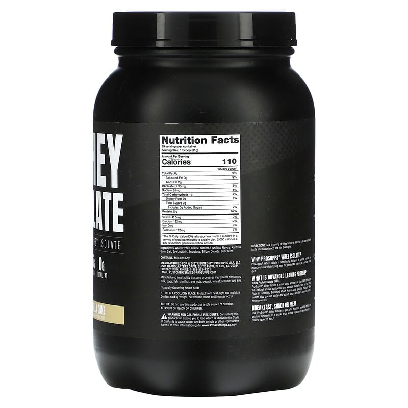 ProSupps, Whey Isolate, Vanilla Cake, 2 lb (907 g)