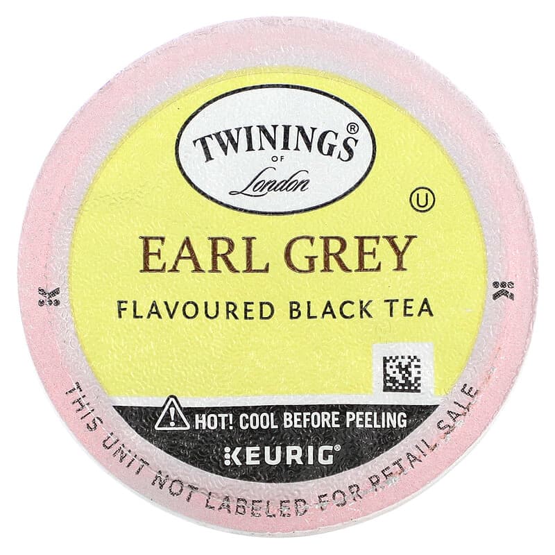 Twinings, Earl Grey Black Tea, 24 K-Cups, 0.11 oz (3 g) Each