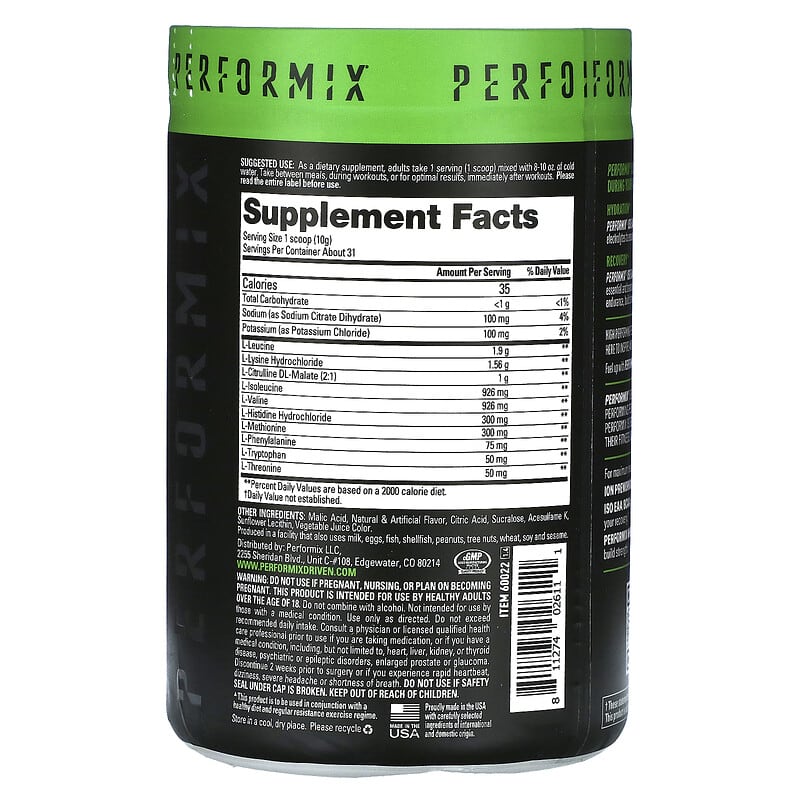 Performix, ISO EAA + BCAA Recovery, Watermelon, 11 oz (313 g)