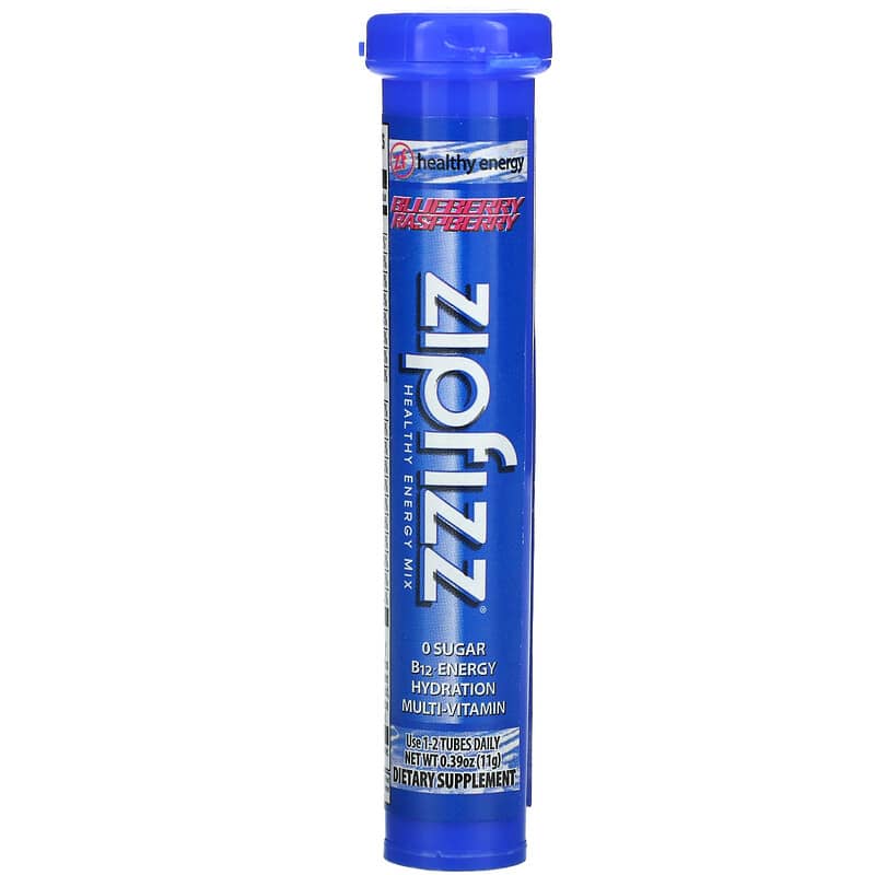 Zipfizz, Healthy Sports Energy Mix with Vitamin B12, Blueberry Raspberry, 20 Tubes, 0.39 oz (11 g) Each