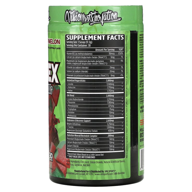 VMI Sports, Aminogex, EAAs/BCAAs, Watermelon, 18.2 oz (516 g)