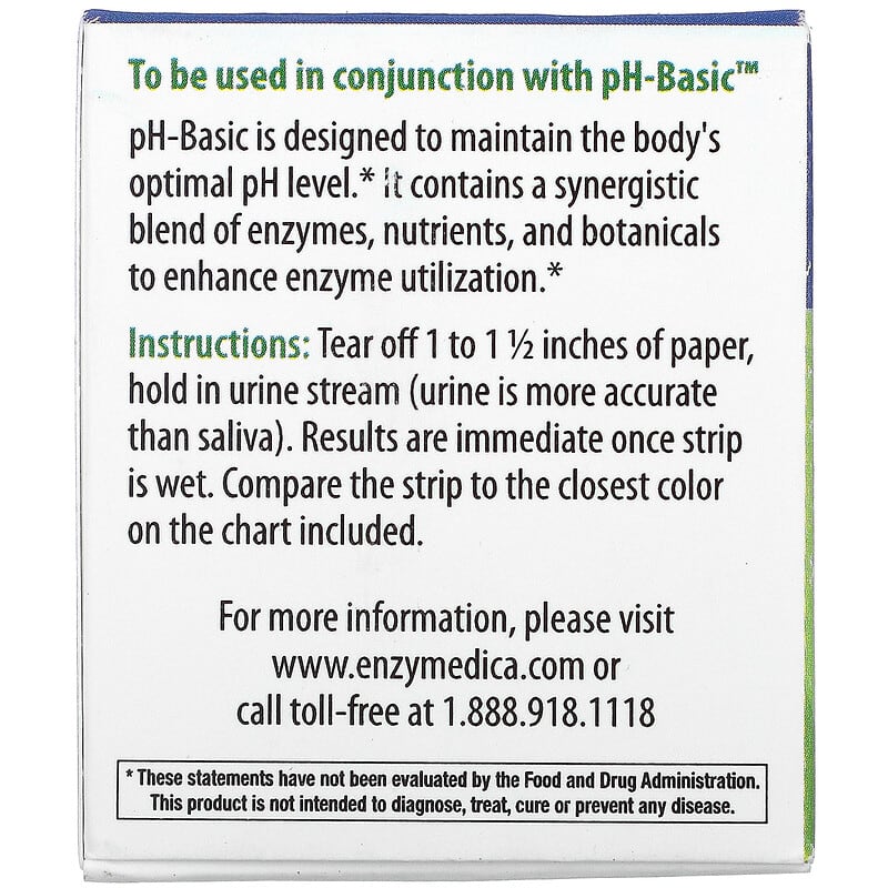 Enzymedica, pH-Strips, 16 Foot Single Roll Dispenser