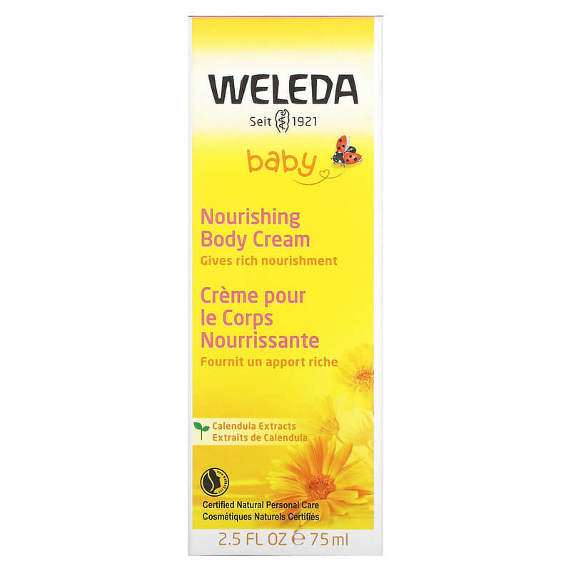 Weleda, Baby, Nourishing Body Cream, Calendula Extracts, 2.5 fl oz (75 ml)