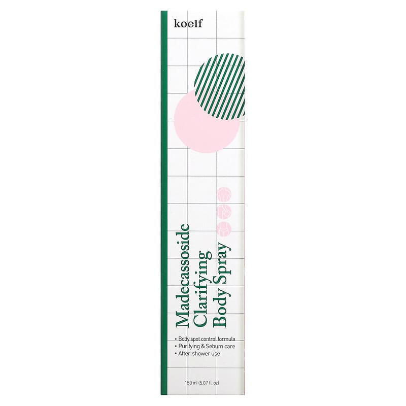 Koelf, Madecassoside Clarifying Body Spray, 5.07 fl oz (150 ml)