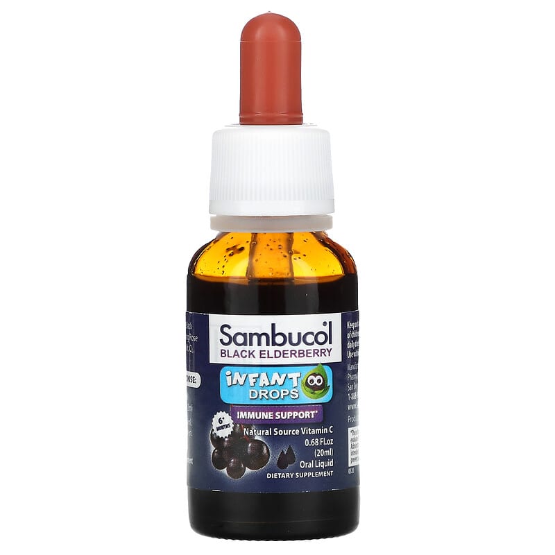 Sambucol, Black Elderberry, Infant Drops, 6+ Months, 0.68 fl oz ( 20 ml)