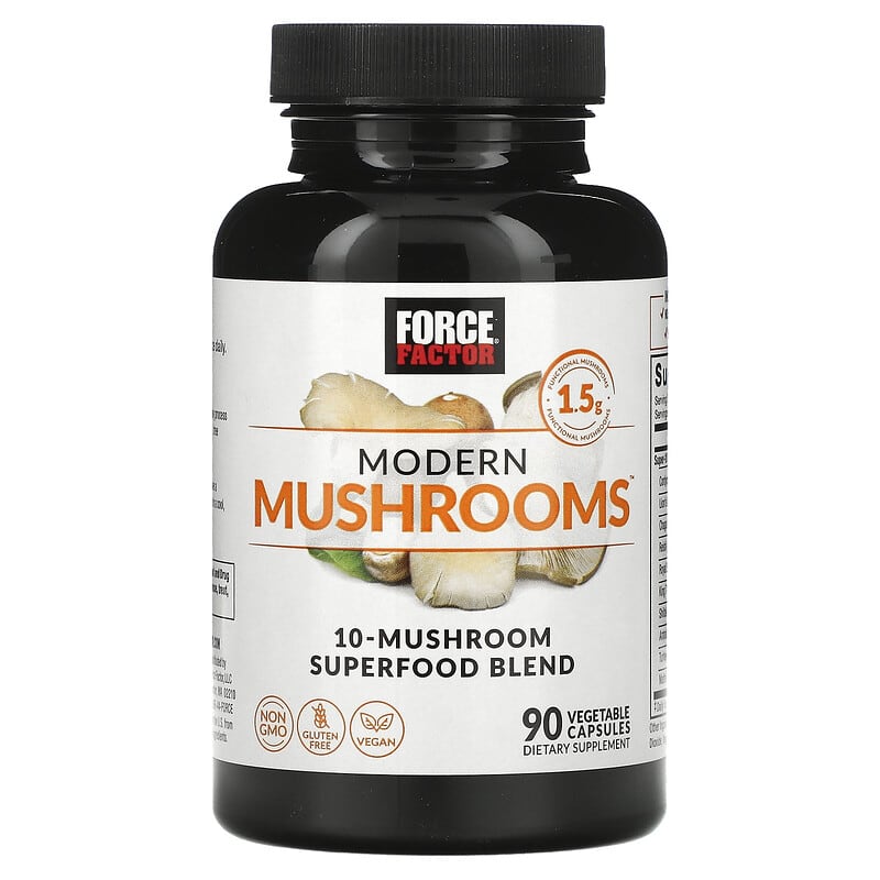 Force Factor, Modern Mushrooms, 90 Vegetable Capsules