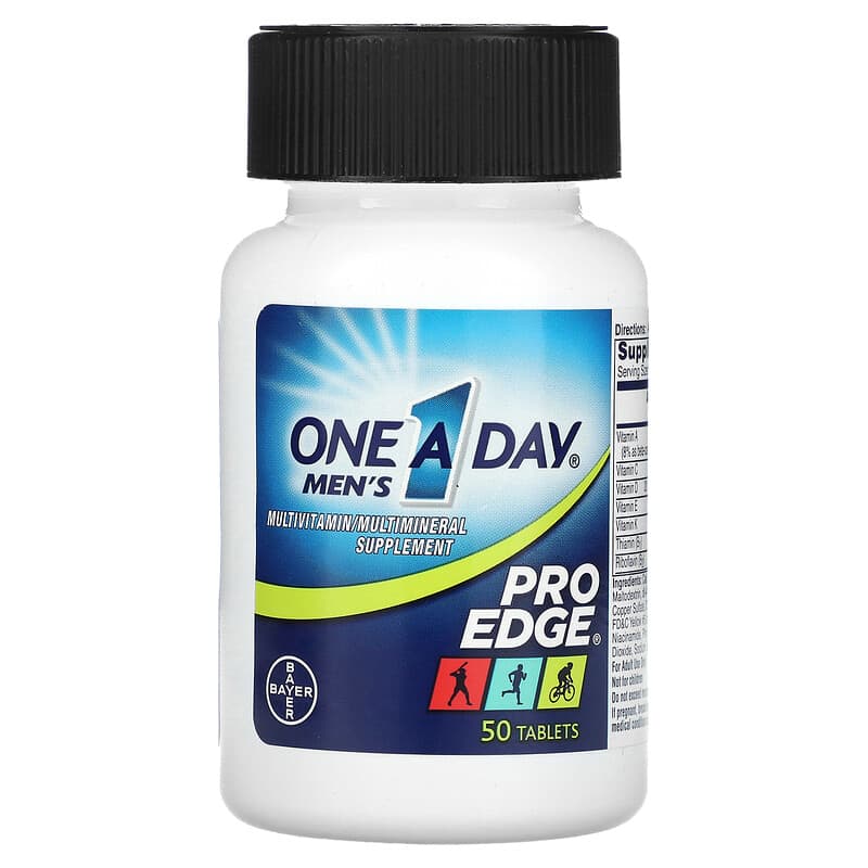 One-A-Day, Men's Pro Edge, Complete Multivitamin with More, 50 Tablets