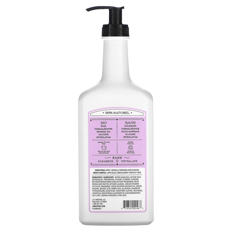 J R Watkins, Body Lotion, Lavender, 18 fl oz (532 ml)