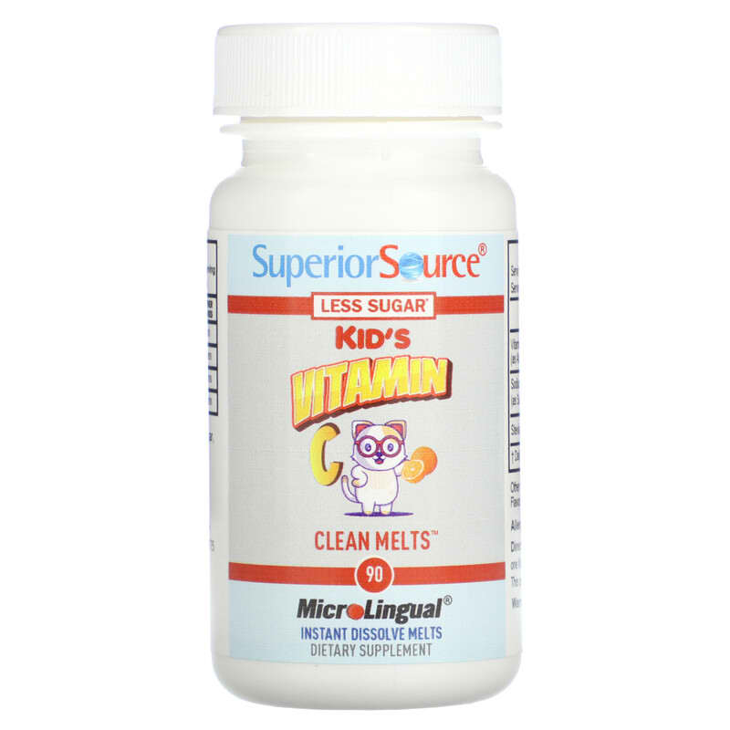 Superior Source, Kid's Vitamin C Clean Melts, Orange, 90 Instant Dissolve Melts