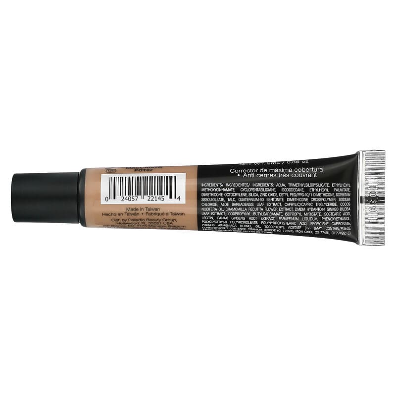 Palladio, Full-Coverage Concealer, Macchiato PCT07, 0.35 oz (9 ml)