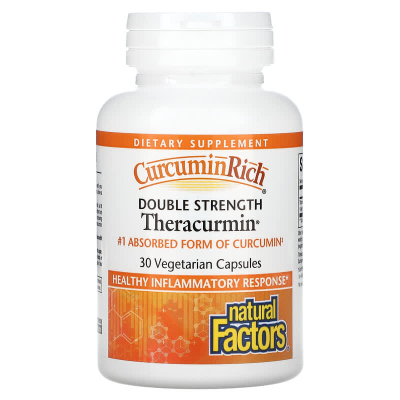 Natural Factors, Theracurmin, Double Strength, 30 Vegetarian Capsules