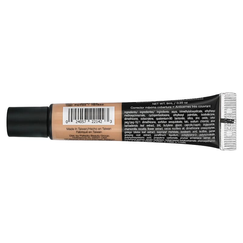 Palladio, Full-Coverage Concealer, Chai Tea PCT04, 0.35 oz (9 ml)