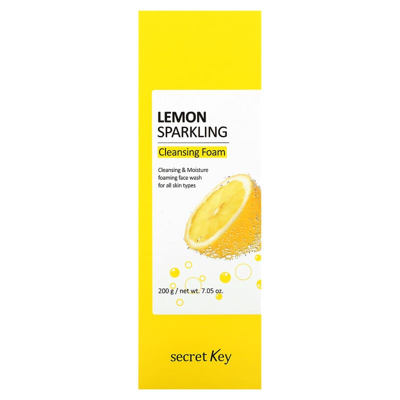 Secret Key, Lemon Sparkling Cleansing Foam, 7.05 oz (200 g)