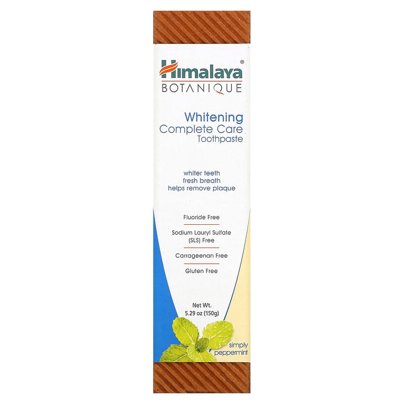 Himalaya, Botanique, Whitening Complete Care Toothpaste, Simply Peppermint, 5.29 oz (150 g)