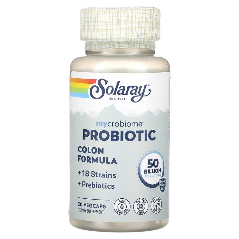 Solaray, Mycrobiome Probiotic Colon Formula, 50 Billion, 30 VegCaps