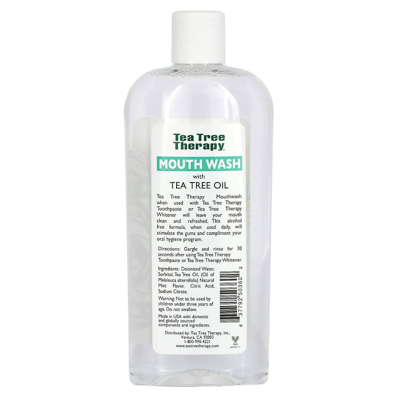 Tea Tree Therapy, Tea Tree Oil Mouthwash, Natural Fresh Flavor, 12 fl oz (354 ml)