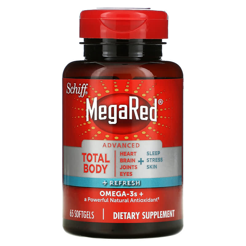 Schiff, MegaRed, Advanced Total Body + Refresh,  65 Softgels