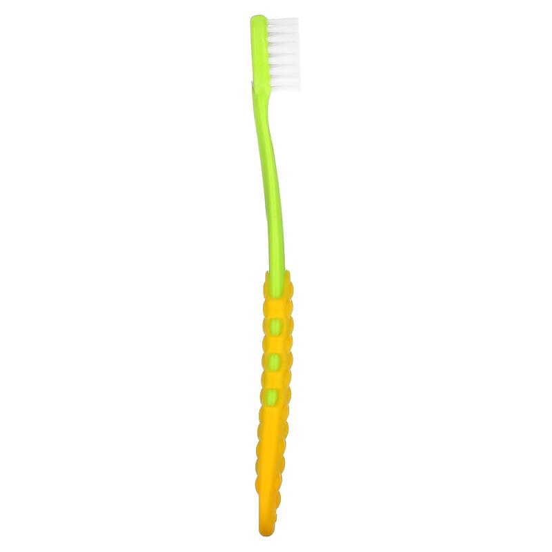 RADIUS, Totz Plus Brush, 3 Years +, Extra Soft, Green/Yellow, 1 Toothbrush
