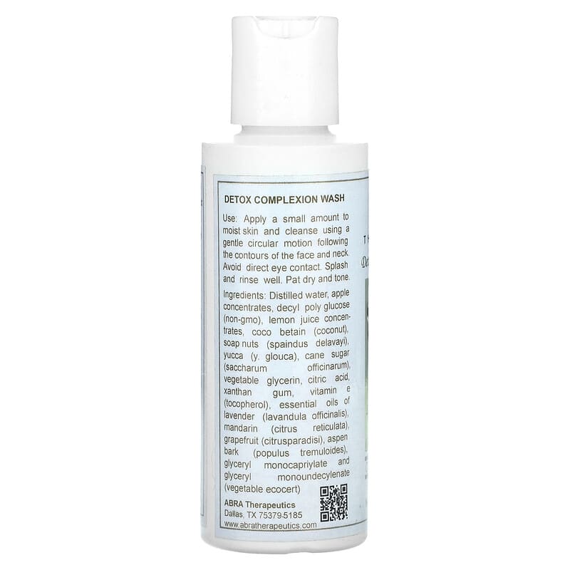 Abracadabra, Abra Therapeutics, Detox Complexion Wash, Lavender & Grapefruit, 4 fl oz (120 ml)