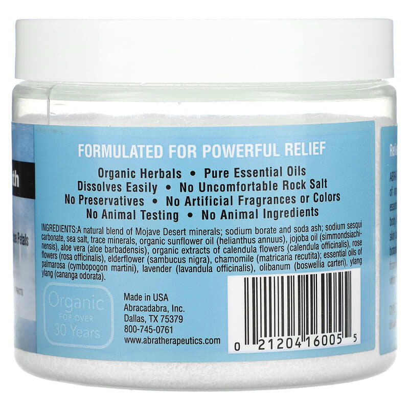 Abracadabra, Abra Therapeutics, Moisture Revival Bath, Sunflower and Rose Petals, 17 oz (482g)